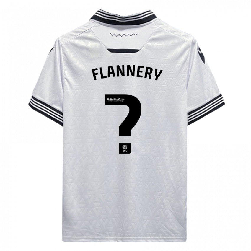 Dames Cian Flannery #0 Wit Uitshirt Uittenue 2023/24 T-Shirt België