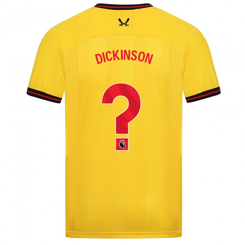 Damen George Dickinson #0 Gelb Auswärtstrikot Trikot 2023/24 T-Shirt Belgien
