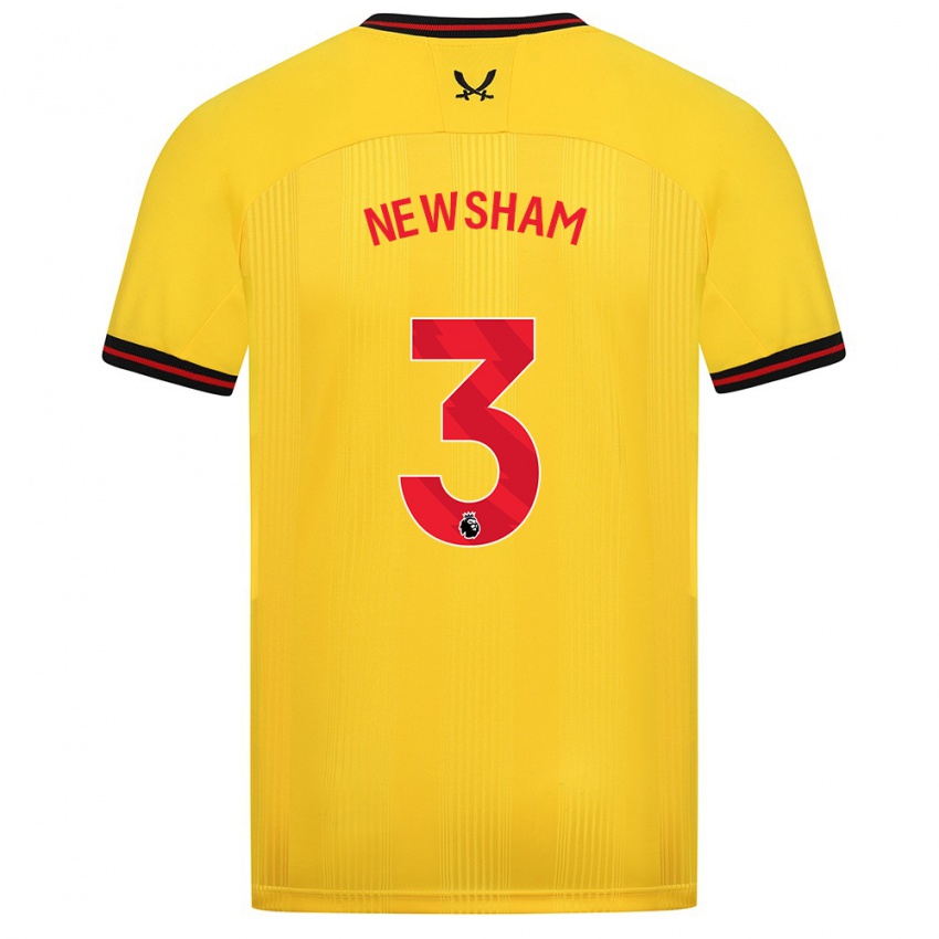 Dames Charlotte Newsham #3 Geel Uitshirt Uittenue 2023/24 T-Shirt België