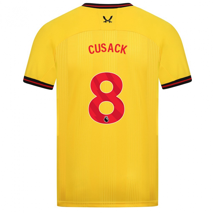 Damen Maddy Cusack † #8 Gelb Auswärtstrikot Trikot 2023/24 T-Shirt Belgien
