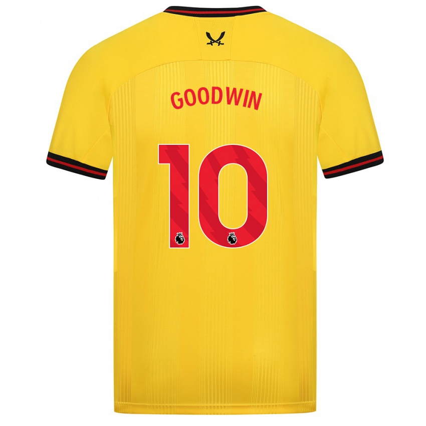 Damen Isobel Goodwin #10 Gelb Auswärtstrikot Trikot 2023/24 T-Shirt Belgien