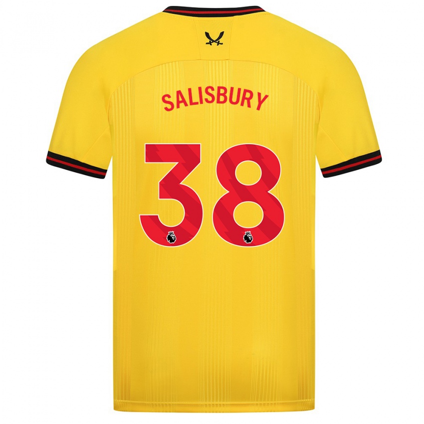 Damen Chloe Salisbury #38 Gelb Auswärtstrikot Trikot 2023/24 T-Shirt Belgien