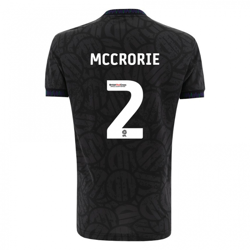 Dames Ross Mccrorie #2 Zwart Uitshirt Uittenue 2023/24 T-Shirt België