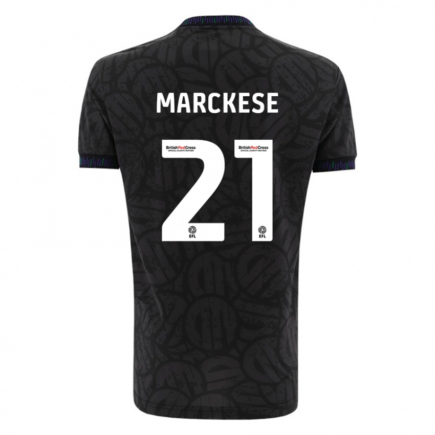 Dames Kaylan Marckese #21 Zwart Uitshirt Uittenue 2023/24 T-Shirt België