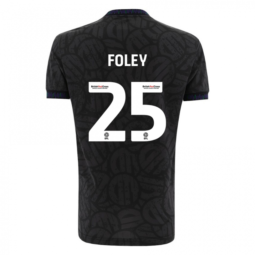 Dames Erin Foley #25 Zwart Uitshirt Uittenue 2023/24 T-Shirt België