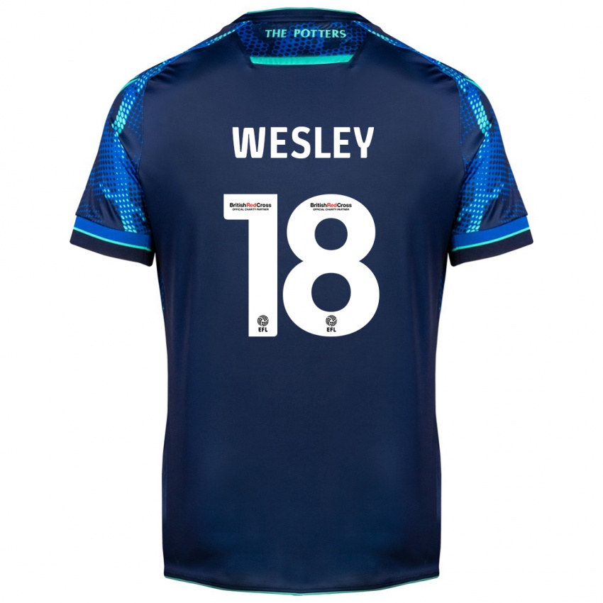 Dames Wesley Moraes #18 Marine Uitshirt Uittenue 2023/24 T-Shirt België