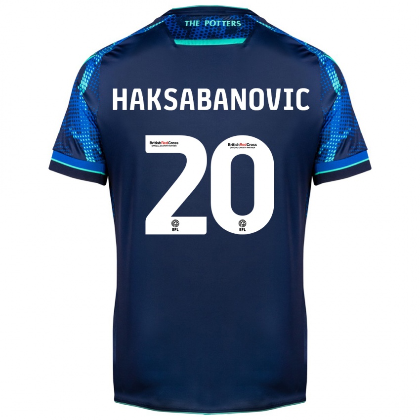 Dames Sead Hakšabanović #20 Marine Uitshirt Uittenue 2023/24 T-Shirt België