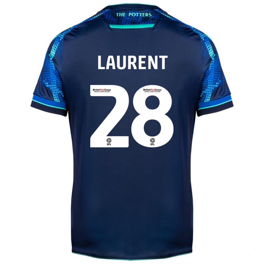Dames Josh Laurent #28 Marine Uitshirt Uittenue 2023/24 T-Shirt België