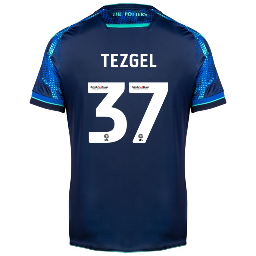 Dames Emre Tezgel #37 Marine Uitshirt Uittenue 2023/24 T-Shirt België
