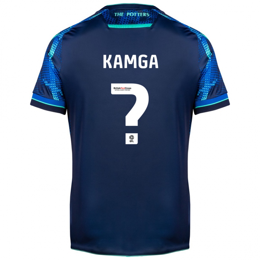 Dames Ian Kamga #0 Marine Uitshirt Uittenue 2023/24 T-Shirt België