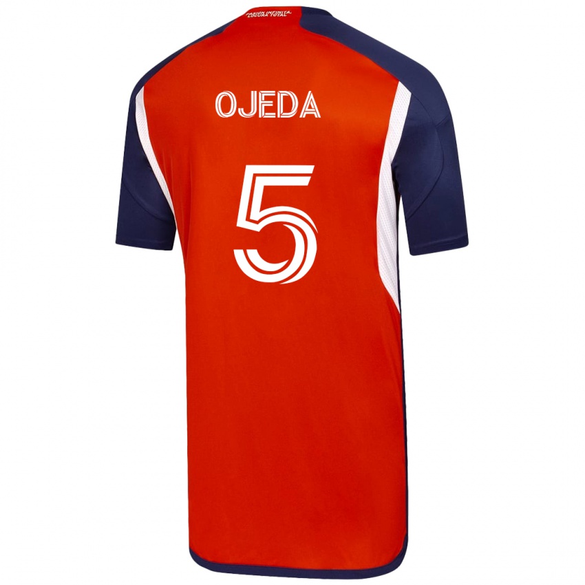 Dames Emmanuel Ojeda #5 Wit Uitshirt Uittenue 2023/24 T-Shirt België
