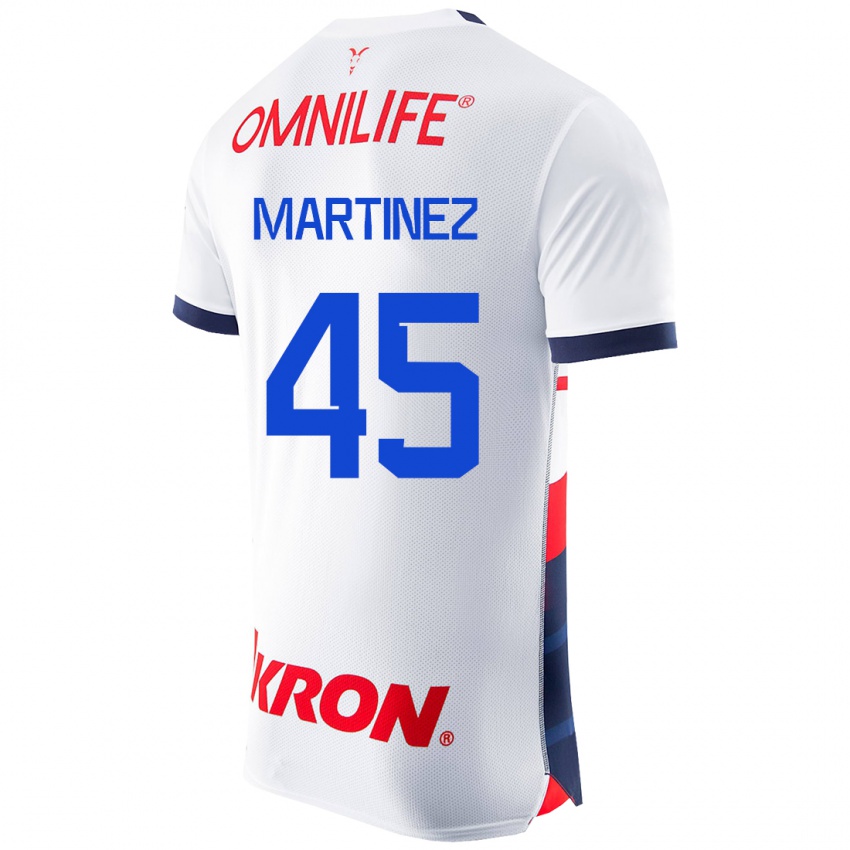 Dames Raúl Martínez #45 Wit Uitshirt Uittenue 2023/24 T-Shirt België