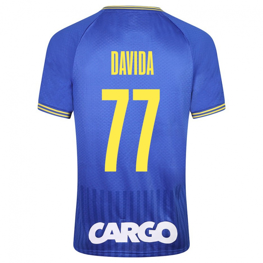 Dames Osher Davida #77 Blauw Uitshirt Uittenue 2023/24 T-Shirt België