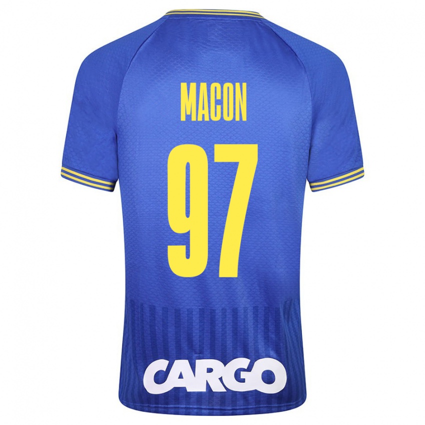 Dames Yvann Maçon #97 Blauw Uitshirt Uittenue 2023/24 T-Shirt België