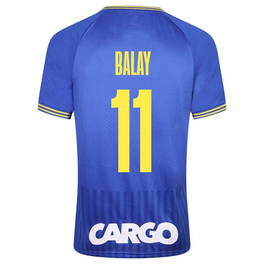 Dames Yehuda Balay #11 Blauw Uitshirt Uittenue 2023/24 T-Shirt België