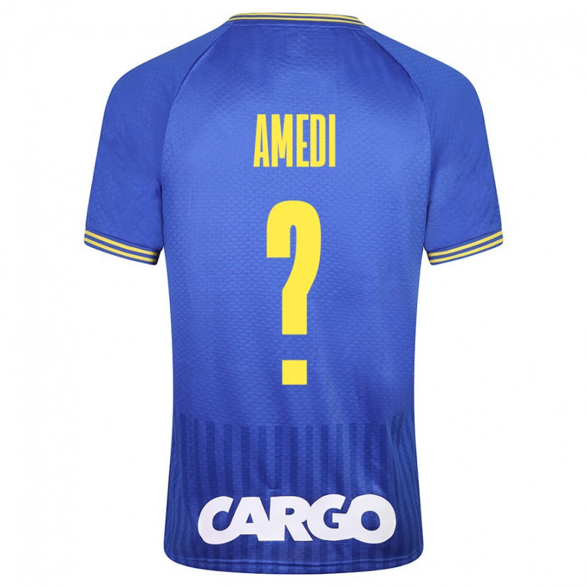 Dames Roei Amedi #0 Blauw Uitshirt Uittenue 2023/24 T-Shirt België