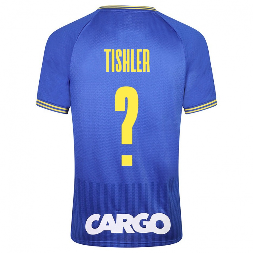 Dames Daniel Tishler #0 Blauw Uitshirt Uittenue 2023/24 T-Shirt België