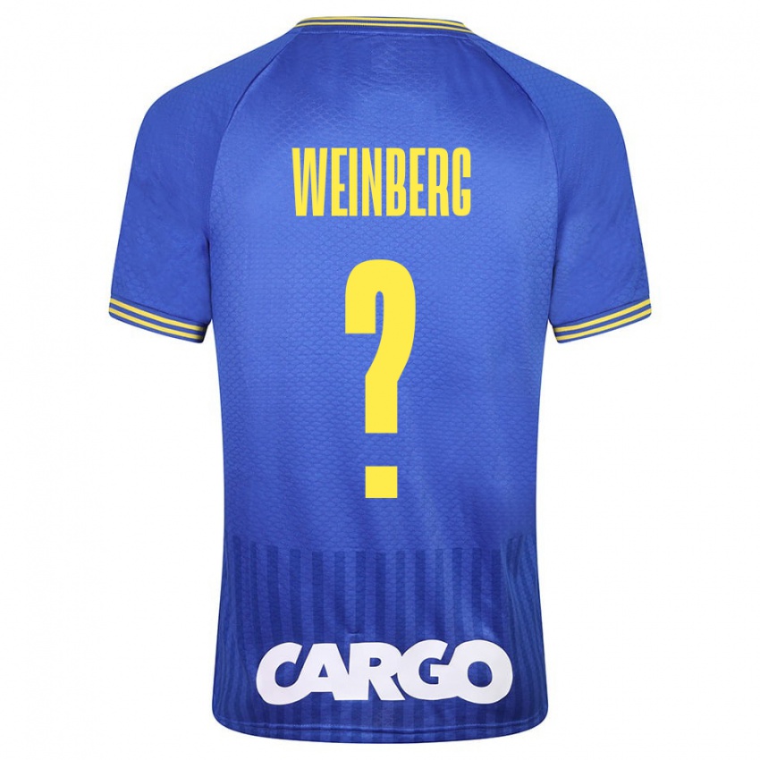 Dames Idan Weinberg #0 Blauw Uitshirt Uittenue 2023/24 T-Shirt België