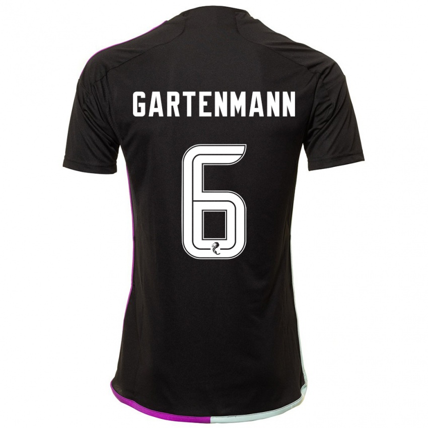 Dames Stefan Gartenmann #6 Zwart Uitshirt Uittenue 2023/24 T-Shirt België