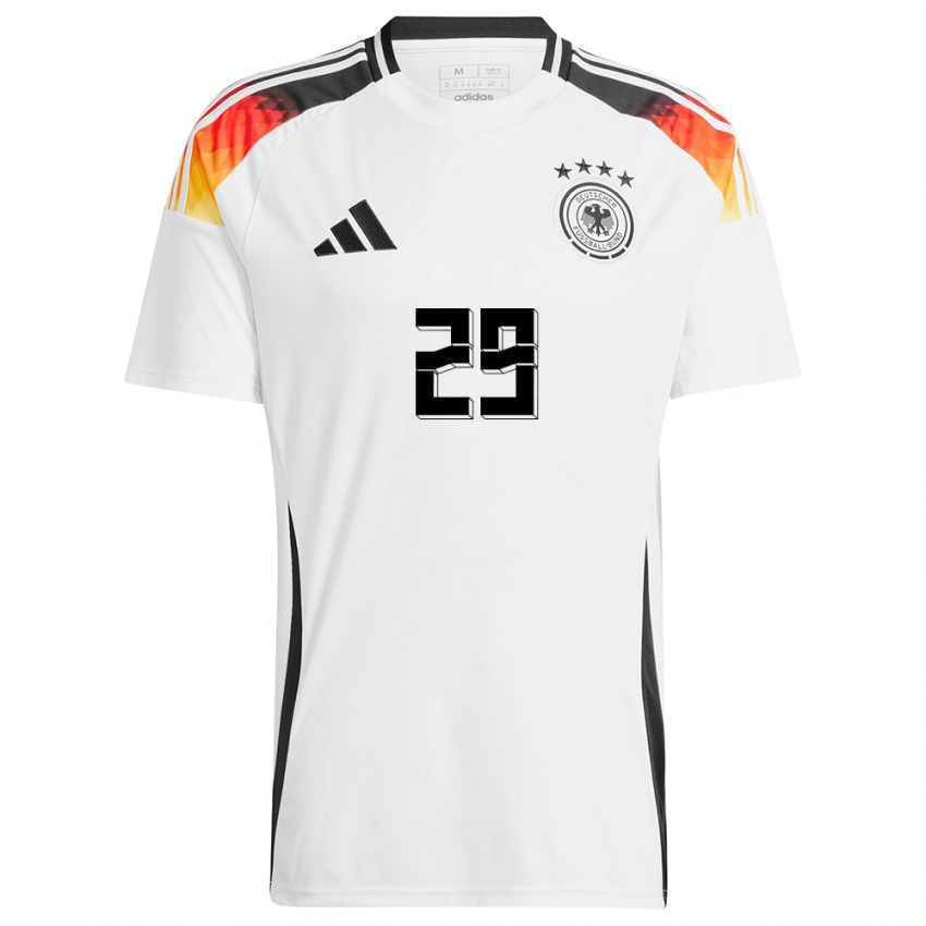 Enfant Maillot Allemagne Selina Cerci #29 Blanc Tenues Domicile 24-26 T-Shirt Belgique