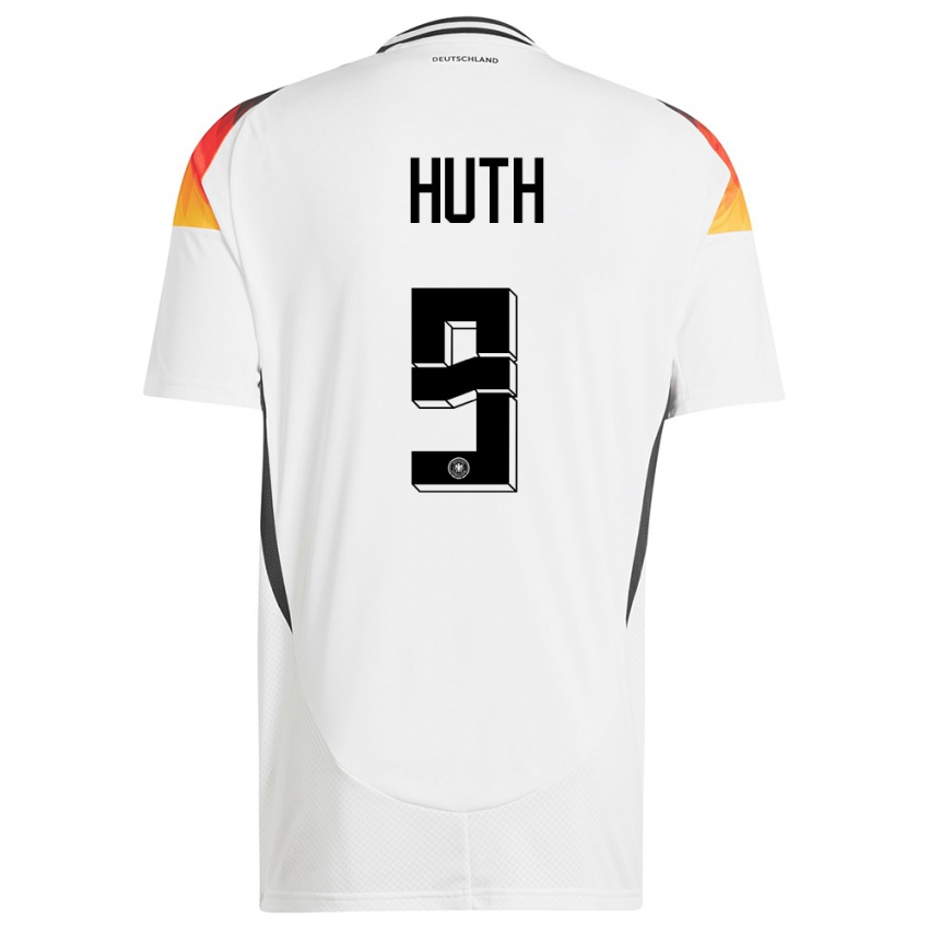 Kinderen Duitsland Svenja Huth #9 Wit Thuisshirt Thuistenue 24-26 T-Shirt België