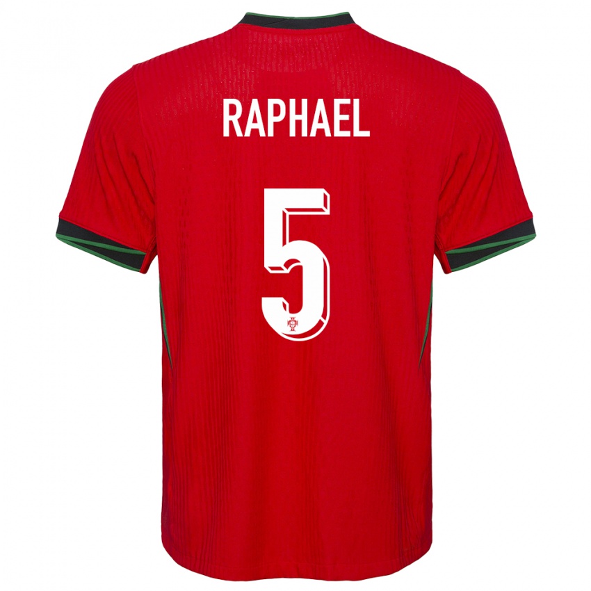 Kinderen Portugal Raphael Guerreiro #5 Rood Thuisshirt Thuistenue 24-26 T-Shirt België