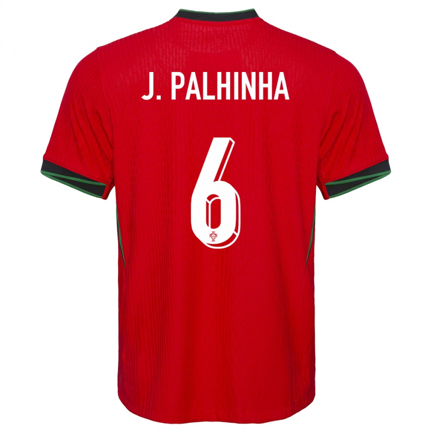 Enfant Maillot Portugal Joao Palhinha #6 Rouge Tenues Domicile 24-26 T-Shirt Belgique