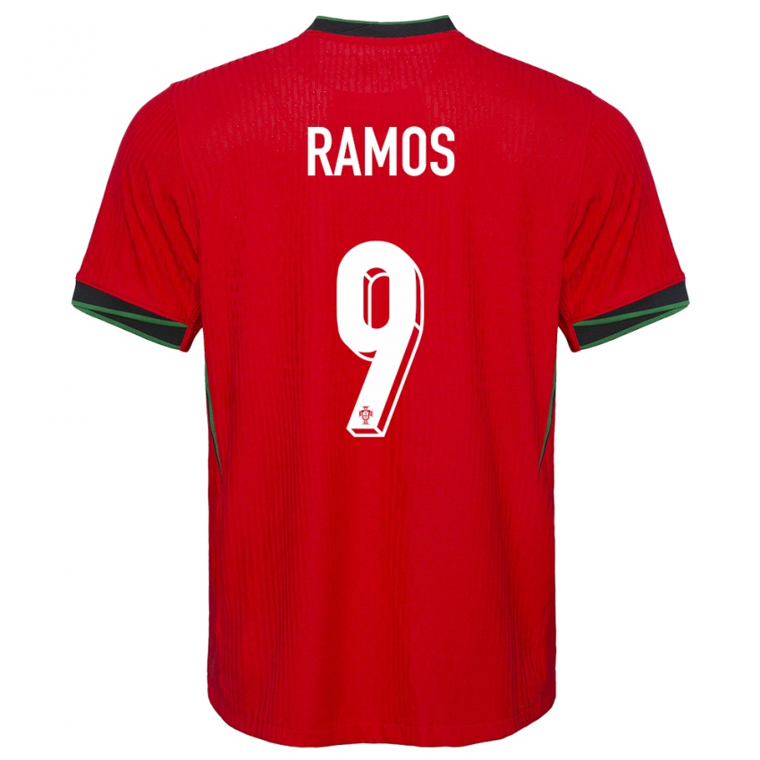 Enfant Maillot Portugal Goncalo Ramos #9 Rouge Tenues Domicile 24-26 T-Shirt Belgique