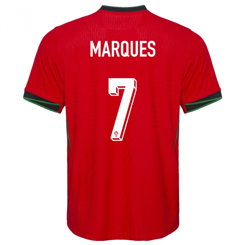 Enfant Maillot Portugal Vanessa Marques #7 Rouge Tenues Domicile 24-26 T-Shirt Belgique