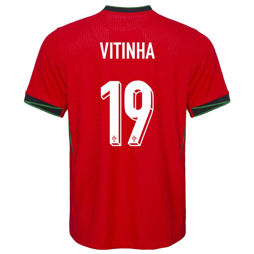 Kinderen Portugal Vitinha #19 Rood Thuisshirt Thuistenue 24-26 T-Shirt België