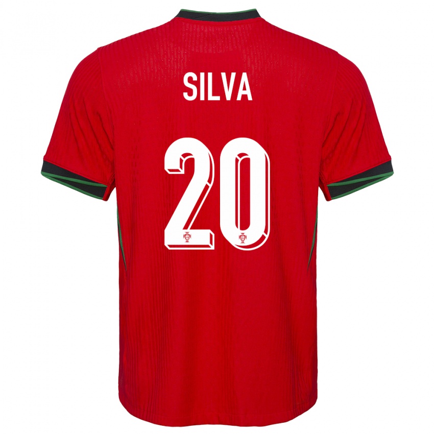Enfant Maillot Portugal Fabio Silva #20 Rouge Tenues Domicile 24-26 T-Shirt Belgique