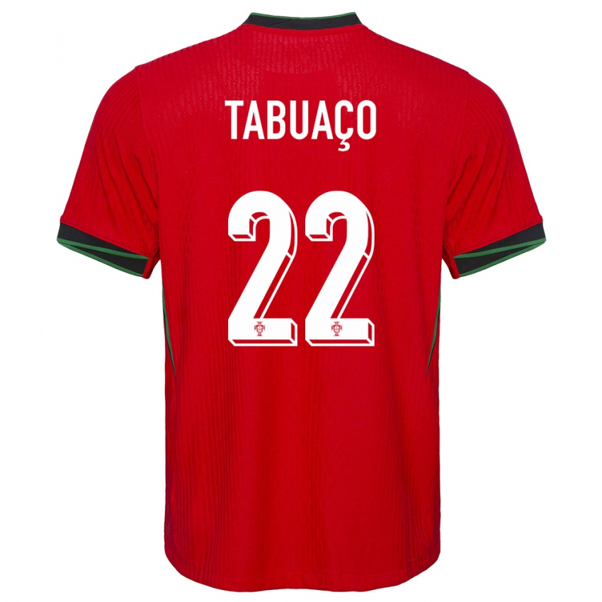 Enfant Maillot Portugal Goncalo Tabuaco #22 Rouge Tenues Domicile 24-26 T-Shirt Belgique