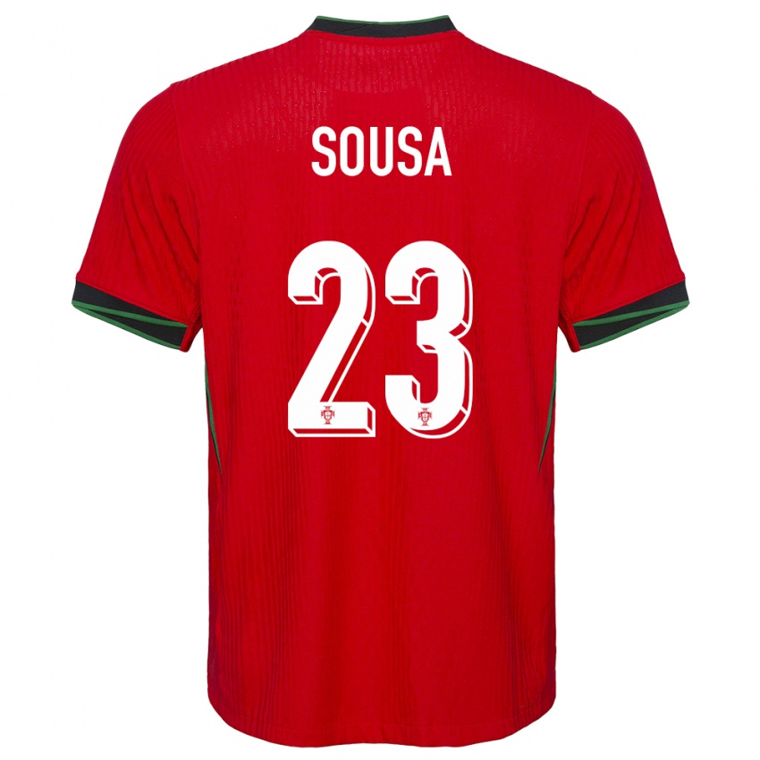Enfant Maillot Portugal Afonso Sousa #23 Rouge Tenues Domicile 24-26 T-Shirt Belgique
