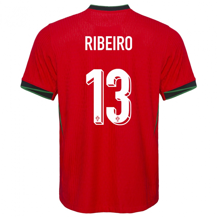 Enfant Maillot Portugal Antonio Ribeiro #13 Rouge Tenues Domicile 24-26 T-Shirt Belgique