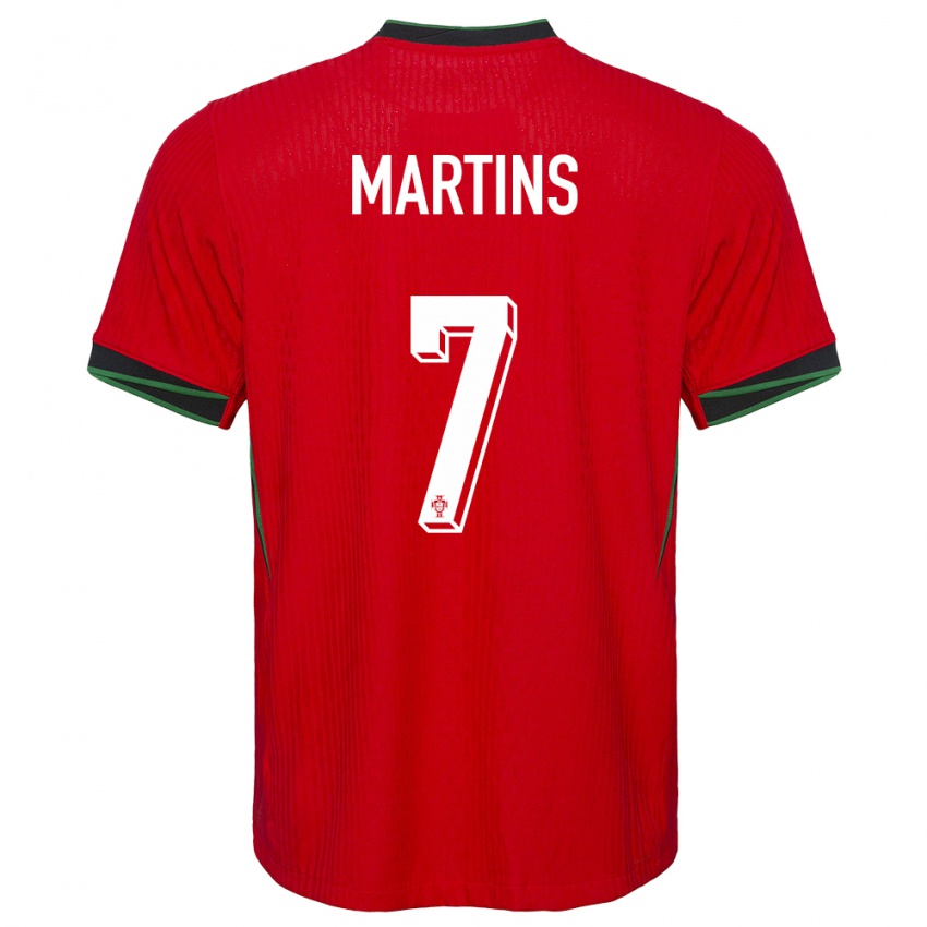 Enfant Maillot Portugal Gil Martins #7 Rouge Tenues Domicile 24-26 T-Shirt Belgique