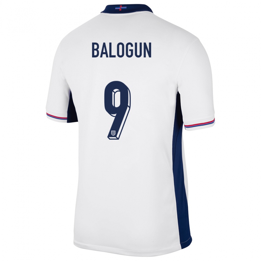 Kinderen Engeland Folarin Balogun #9 Wit Thuisshirt Thuistenue 24-26 T-Shirt België
