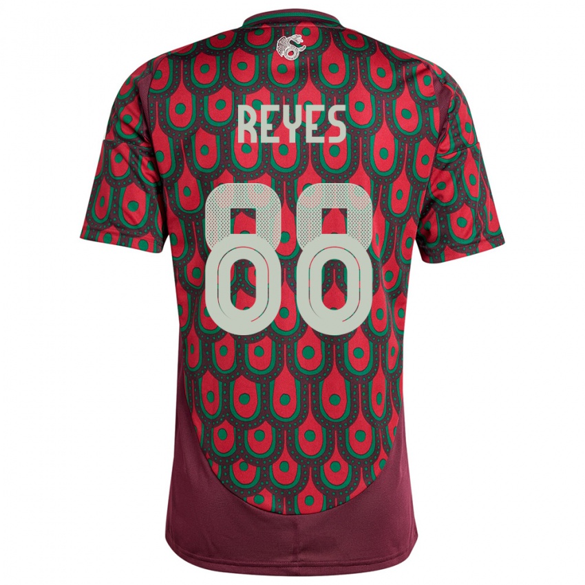 Enfant Maillot Mexique Maricarmen Reyes #88 Bordeaux Tenues Domicile 24-26 T-Shirt Belgique