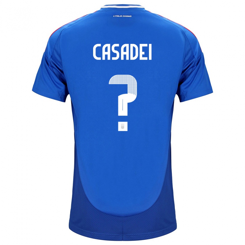 Kinderen Italië Cesare Casadei #0 Blauw Thuisshirt Thuistenue 24-26 T-Shirt België