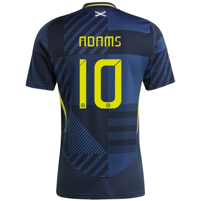 Kinderen Schotland Ché Adams #10 Donkerblauw Thuisshirt Thuistenue 24-26 T-Shirt België