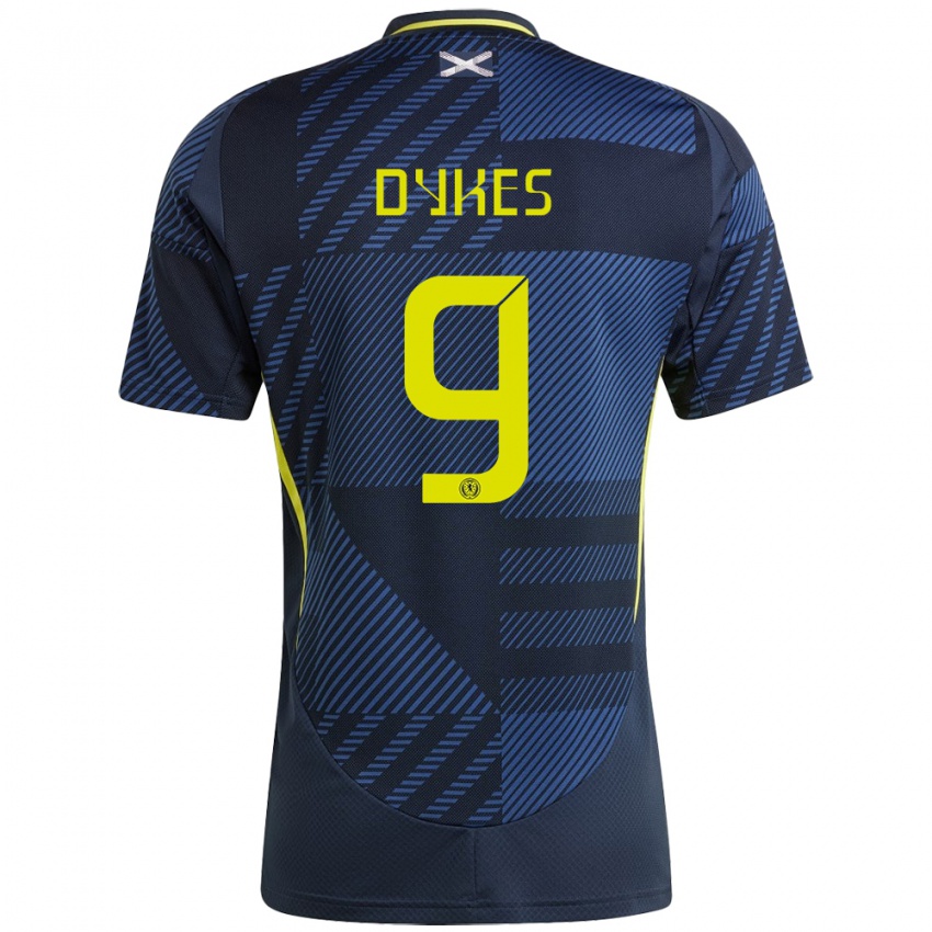 Kinderen Schotland Lyndon Dykes #9 Donkerblauw Thuisshirt Thuistenue 24-26 T-Shirt België