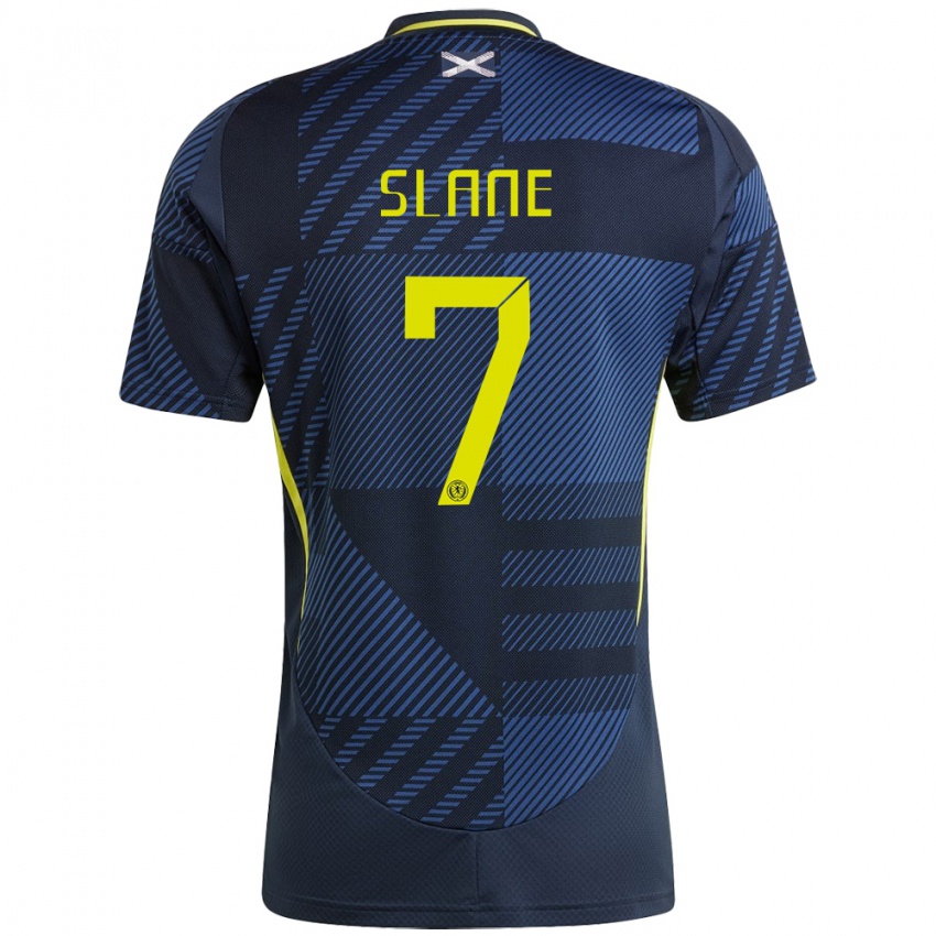 Kinderen Schotland Paul Slane #7 Donkerblauw Thuisshirt Thuistenue 24-26 T-Shirt België