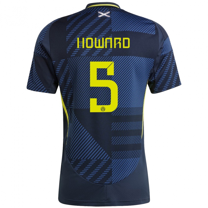 Kinderen Schotland Sophie Howard #5 Donkerblauw Thuisshirt Thuistenue 24-26 T-Shirt België