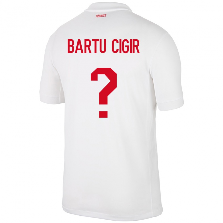 Kinderen Turkije Can Bartu Çığır #0 Wit Thuisshirt Thuistenue 24-26 T-Shirt België