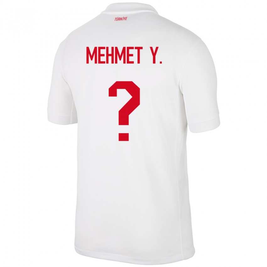 Enfant Maillot Turquie Mehmet Yildirim #0 Blanc Tenues Domicile 24-26 T-Shirt Belgique