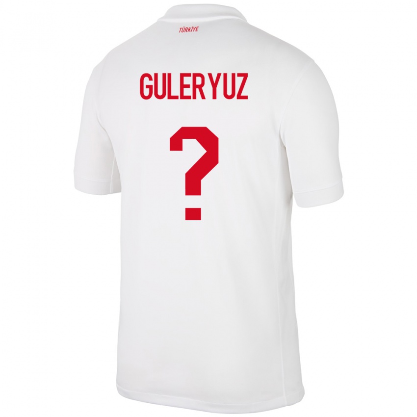 Kinder Türkei Göknur Güleryüz #0 Weiß Heimtrikot Trikot 24-26 T-Shirt Belgien