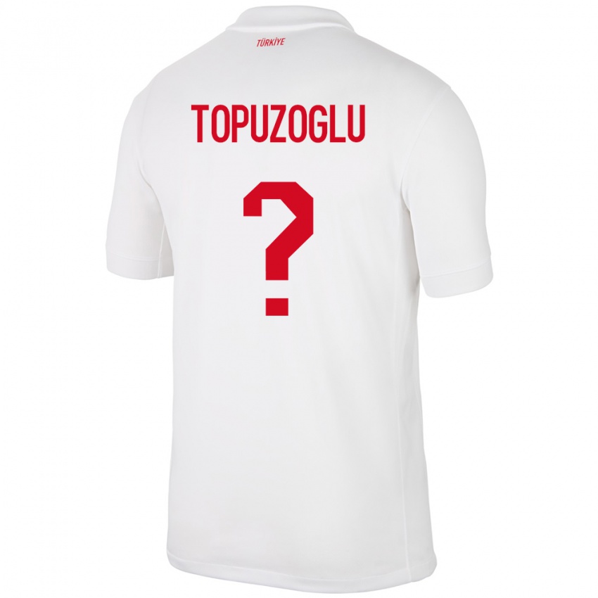 Kinderen Turkije Berna Topuzoğlu #0 Wit Thuisshirt Thuistenue 24-26 T-Shirt België