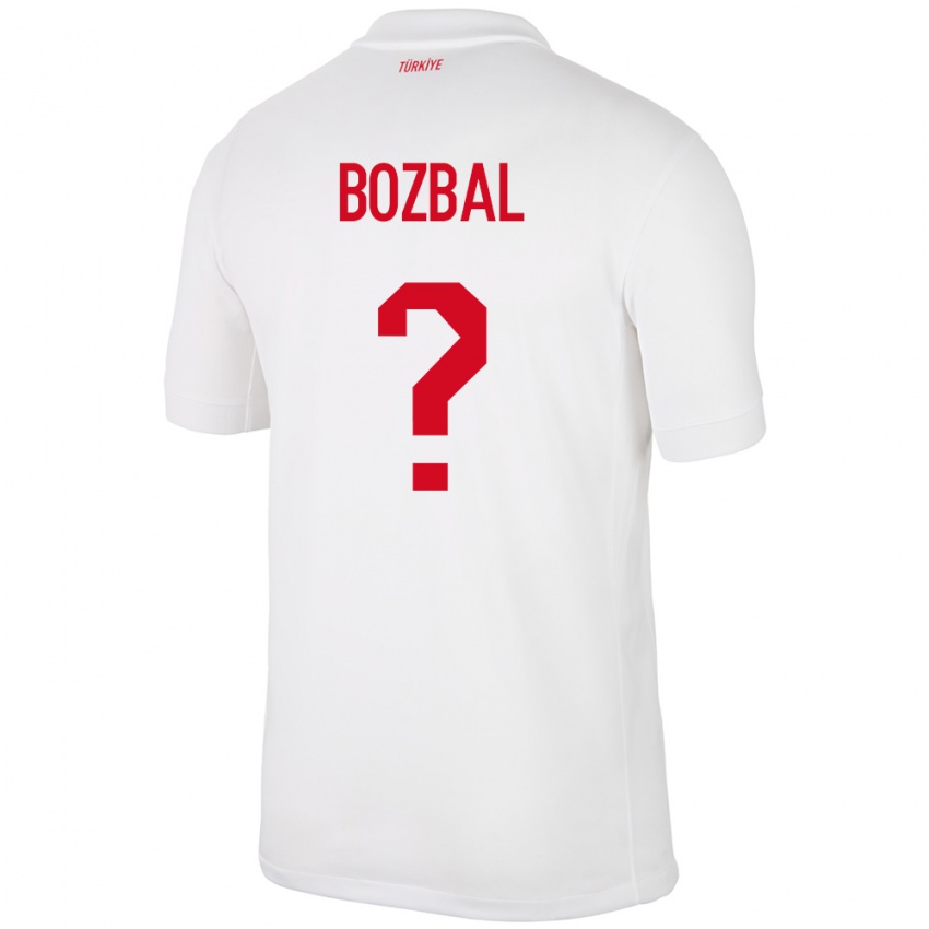 Enfant Maillot Turquie Birsen Bozbal #0 Blanc Tenues Domicile 24-26 T-Shirt Belgique