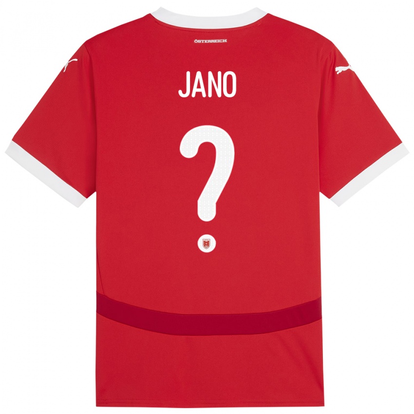 Enfant Maillot Autriche Zeteny Jano #0 Rouge Tenues Domicile 24-26 T-Shirt Belgique