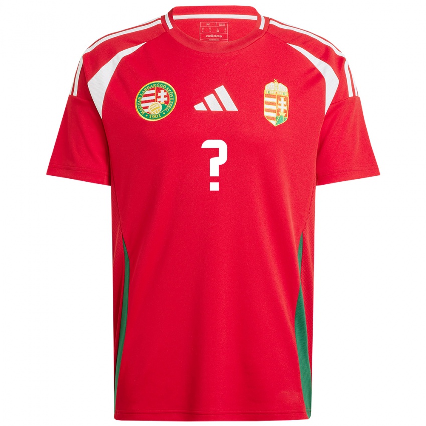 Kinder Ungarn Ádám Madarász #0 Rot Heimtrikot Trikot 24-26 T-Shirt Belgien