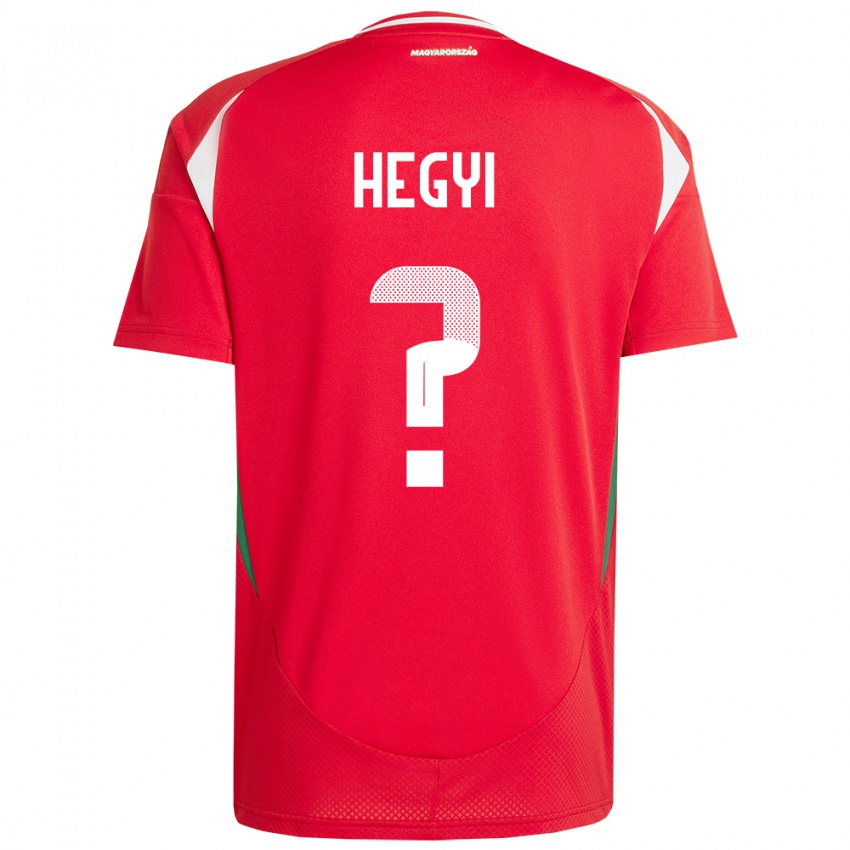 Kinderen Hongarije Krisztián Hegyi #0 Rood Thuisshirt Thuistenue 24-26 T-Shirt België